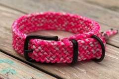Hundehalsband-in-Pink-3-cm-breit-und-stufenlos-verstellbar-3