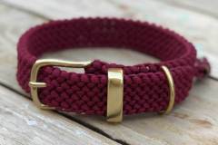 Hundehalsband_Paracord_-burgundy_3_cm_breit_verstellbar_1