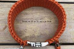 Hundehalsband_wasserfest_Paracord_Orange_Klickverschluss_4