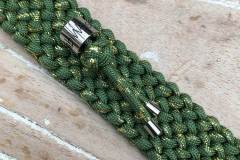 hundehalsband_3_cm_breit_grün_gold_Metallic-Glitter-Fern-Green-Gold-Tracer-X_3
