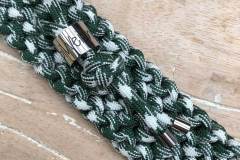 hundehalsband_paracord_3_cm_breit_grün_weiß_schwarz_Shamrock-Frost-Paracord_3