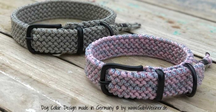 Hundehalsband stufenlos verstellbar 3 cm breit neue Farben Paracord