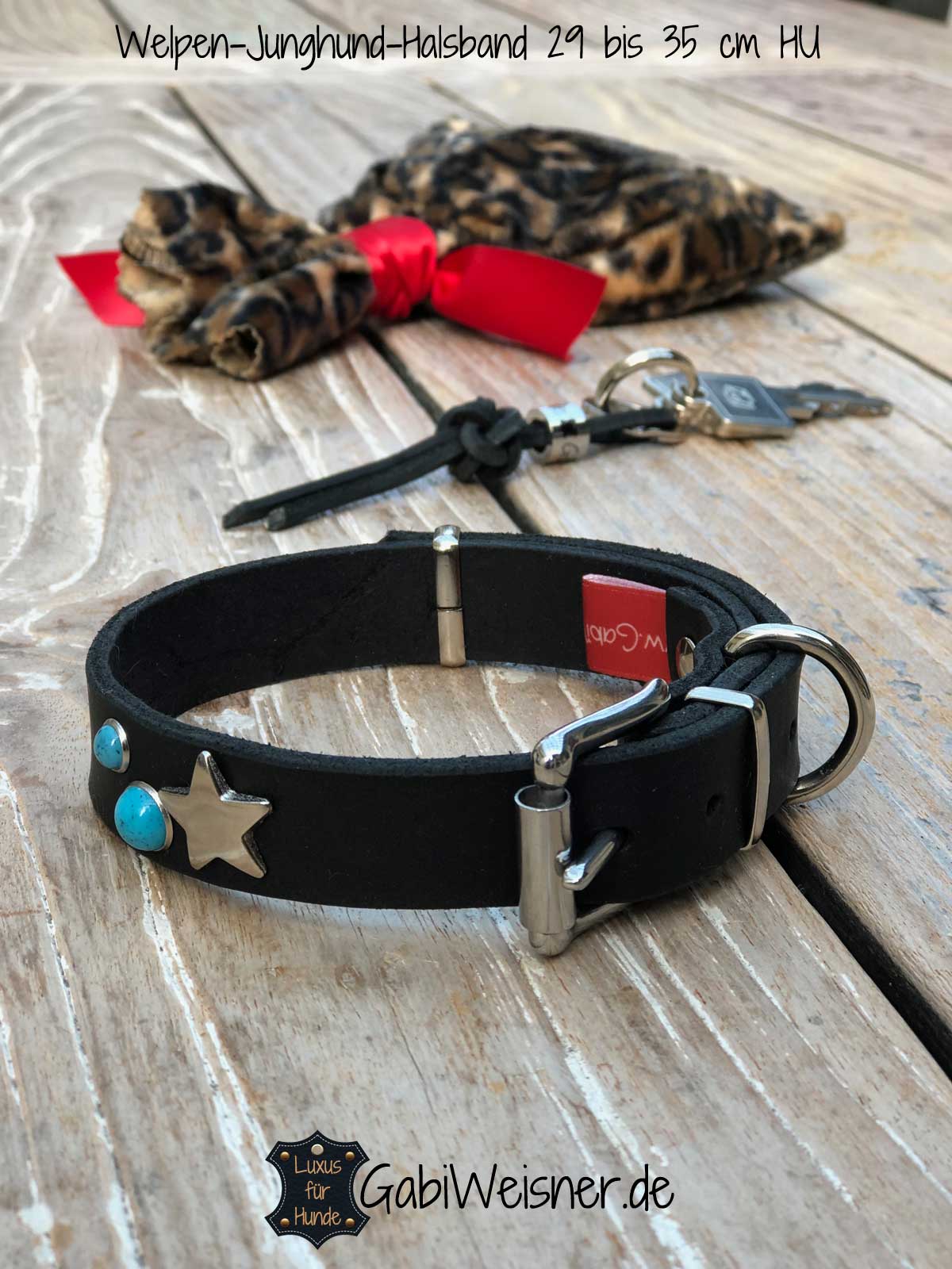 Welpen-Junghund Halsband aus Leder