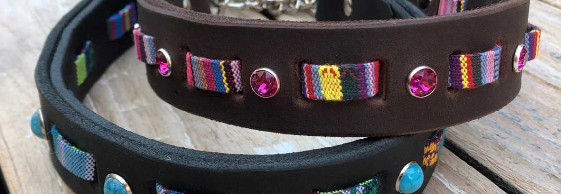 Hundehalsband Hippie, Boho, Indianer Look